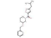 2-[({1-[(3-isobutyl-5-isoxazolyl)carbonyl]-3-piperidinyl}oxy)methyl]pyridine