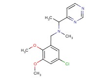 (5-chloro-2,3-dimethoxybenzyl)methyl(1-pyrimidin-4-ylethyl)amine
