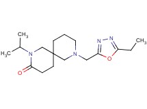 8-[(5-ethyl-1,3,4-oxadiazol-2-yl)methyl]-2-isopropyl-2,8-diazaspiro[5.5]undecan-3-one