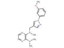 N-{[1-(3-methoxyphenyl)-1H-pyrazol-4-yl]methyl}-N,N',N'-trimethyl-2,3-pyrazinediamine