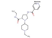 N-[(3S,5S)-5-[(ethylamino)carbonyl]-1-(1-ethylpiperidin-4-yl)pyrrolidin-3-yl]isonicotinamide