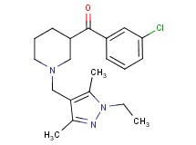 (3-chlorophenyl){1-[(1-ethyl-3,5-dimethyl-1H-pyrazol-4-yl)methyl]-3-piperidinyl}methanone