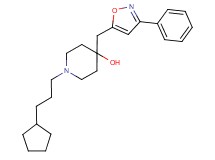 1-(3-cyclopentylpropyl)-4-[(3-phenyl-5-isoxazolyl)methyl]-4-piperidinol