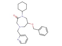 6-(benzyloxy)-1-cyclohexyl-4-(2-pyridinylmethyl)-1,4-diazepan-2-one