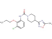 N-(3-chloro-2-propoxyphenyl)-4-(5-methyl-1,2,4-oxadiazol-3-yl)piperidine-1-carboxamide