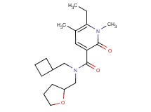 N-(cyclobutylmethyl)-6-ethyl-1,5-dimethyl-2-oxo-N-(tetrahydrofuran-2-ylmethyl)-1,2-dihydropyridine-3-carboxamide