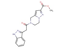 methyl 5-(1H-indazol-3-ylacetyl)-4,5,6,7-tetrahydropyrazolo[1,5-a]pyrazine-2-carboxylate