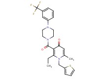 2-ethyl-6-methyl-1-(2-thienylmethyl)-3-({4-[3-(trifluoromethyl)phenyl]-1-piperazinyl}carbonyl)-4(1H)-pyridinone