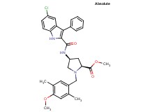 methyl (4S)-4-{[(5-chloro-3-phenyl-1H-indol-2-yl)carbonyl]amino}-1-(4-methoxy-2,5-dimethylbenzyl)-L-prolinate