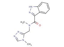 N-methyl-N-[(4-methyl-4H-1,2,4-triazol-3-yl)methyl]-1H-indazole-3-carboxamide
