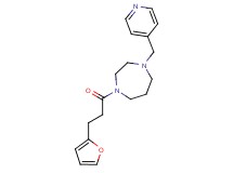 1-[3-(2-furyl)propanoyl]-4-(4-pyridinylmethyl)-1,4-diazepane