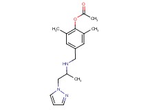 2,6-dimethyl-4-({[1-methyl-2-(1H-pyrazol-1-yl)ethyl]amino}methyl)phenyl acetate