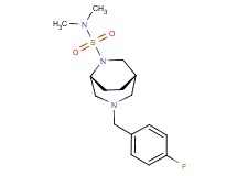 (1S*,5R*)-3-(4-fluorobenzyl)-N,N-dimethyl-3,6-diazabicyclo[3.2.2]nonane-6-sulfonamide