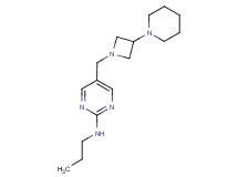 5-[(3-piperidin-1-ylazetidin-1-yl)methyl]-N-propylpyrimidin-2-amine