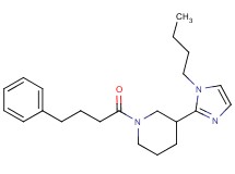 3-(1-butyl-1H-imidazol-2-yl)-1-(4-phenylbutanoyl)piperidine