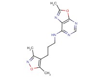 N-[3-(3,5-dimethylisoxazol-4-yl)propyl]-2-methyl[1,3]oxazolo[5,4-d]pyrimidin-7-amine