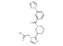 2-(2-{1-[3-(1H-pyrazol-1-yl)benzoyl]piperidin-3-yl}-1H-imidazol-1-yl)acetamide