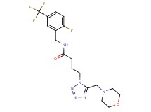 N-[2-fluoro-5-(trifluoromethyl)benzyl]-4-[5-(4-morpholinylmethyl)-1H-tetrazol-1-yl]butanamide