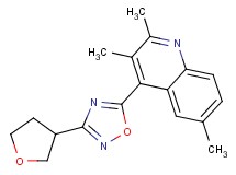2,3,6-trimethyl-4-[3-(tetrahydrofuran-3-yl)-1,2,4-oxadiazol-5-yl]quinoline