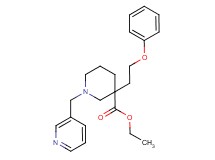 ethyl 3-(2-phenoxyethyl)-1-(3-pyridinylmethyl)-3-piperidinecarboxylate