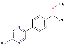 5-[4-(1-methoxyethyl)phenyl]-2-pyrazinamine