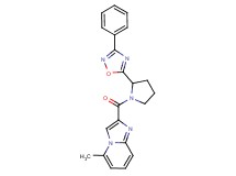 5-methyl-2-{[2-(3-phenyl-1,2,4-oxadiazol-5-yl)-1-pyrrolidinyl]carbonyl}imidazo[1,2-a]pyridine
