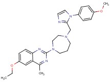 6-ethoxy-2-(4-{[1-(4-methoxyphenyl)-1H-imidazol-2-yl]methyl}-1,4-diazepan-1-yl)-4-methylquinazoline