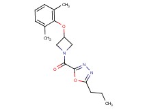 2-{[3-(2,6-dimethylphenoxy)azetidin-1-yl]carbonyl}-5-propyl-1,3,4-oxadiazole