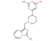 2-methyl-6-{1-[(3-methylimidazo[1,5-a]pyridin-1-yl)methyl]-3-piperidinyl}-4-pyrimidinol