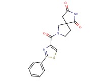 7-[(2-phenyl-1,3-thiazol-4-yl)carbonyl]-2,7-diazaspiro[4.4]nonane-1,3-dione