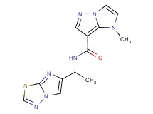 N-(1-imidazo[2,1-b][1,3,4]thiadiazol-6-ylethyl)-1-methyl-1H-imidazo[1,2-b]pyrazole-7-carboxamide