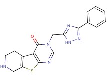 3-[(3-phenyl-1H-1,2,4-triazol-5-yl)methyl]-5,6,7,8-tetrahydropyrido[4',3':4,5]thieno[2,3-d]pyrimidin-4(3H)-one