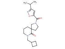 7-(cyclobutylmethyl)-2-[(3-isopropyl-5-isoxazolyl)carbonyl]-2,7-diazaspiro[4.5]decan-6-one
