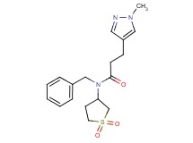 N-benzyl-N-(1,1-dioxidotetrahydro-3-thienyl)-3-(1-methyl-1H-pyrazol-4-yl)propanamide