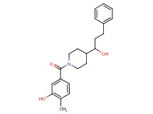 5-{[4-(1-hydroxy-3-phenylpropyl)-1-piperidinyl]carbonyl}-2-methylphenol