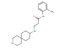 N~3~-3-azaspiro[5.5]undec-9-yl-N~1~-(2-methylphenyl)-beta-alaninamide dihydrochloride