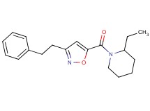 2-ethyl-1-{[3-(2-phenylethyl)-5-isoxazolyl]carbonyl}piperidine