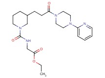 ethyl N-[(3-{3-oxo-3-[4-(2-pyridinyl)-1-piperazinyl]propyl}-1-piperidinyl)carbonyl]glycinate