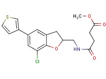 methyl 4-({[7-chloro-5-(3-thienyl)-2,3-dihydro-1-benzofuran-2-yl]methyl}amino)-4-oxobutanoate