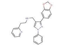 N-{[3-(1,3-benzodioxol-5-yl)-1-phenyl-1H-pyrazol-4-yl]methyl}-2-(2-pyridinyl)ethanamine