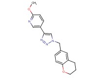 5-[1-(3,4-dihydro-2H-chromen-6-ylmethyl)-1H-1,2,3-triazol-4-yl]-2-methoxypyridine