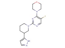 4-{5-fluoro-2-[3-(1H-pyrazol-5-yl)piperidin-1-yl]pyrimidin-4-yl}morpholine