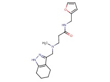 N-(2-furylmethyl)-3-[methyl(4,5,6,7-tetrahydro-1H-indazol-3-ylmethyl)amino]propanamide