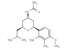 N-[(2S*,4R*,6S*)-2-isobutyl-6-(4-methoxy-2,3-dimethylphenyl)tetrahydro-2H-pyran-4-yl]acetamide