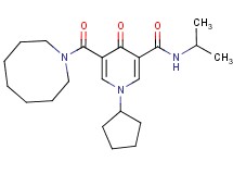 5-(1-azocanylcarbonyl)-1-cyclopentyl-N-isopropyl-4-oxo-1,4-dihydro-3-pyridinecarboxamide