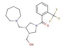 {(3R*,4R*)-4-(azepan-1-ylmethyl)-1-[2-(trifluoromethyl)benzoyl]pyrrolidin-3-yl}methanol