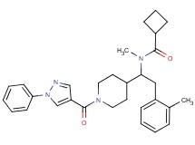 N-methyl-N-(2-(2-methylphenyl)-1-{1-[(1-phenyl-1H-pyrazol-4-yl)carbonyl]-4-piperidinyl}ethyl)cyclobutanecarboxamide