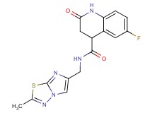 6-fluoro-N-[(2-methylimidazo[2,1-b][1,3,4]thiadiazol-6-yl)methyl]-2-oxo-1,2,3,4-tetrahydroquinoline-4-carboxamide