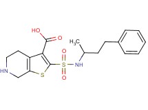 2-{[(1-methyl-3-phenylpropyl)amino]sulfonyl}-4,5,6,7-tetrahydrothieno[2,3-c]pyridine-3-carboxylic acid