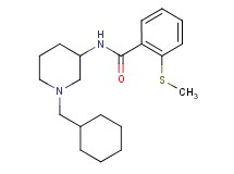 N-[1-(cyclohexylmethyl)-3-piperidinyl]-2-(methylthio)benzamide
